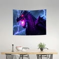 thumbnail image 2 of RKSupls Tapestry Wall Hanging Art, Purple Lightning Dragon Fantasy Magic Epic Tapestry Decoration for Daily Bedroom, Dorm, Living Room, Apartment Hallway Home Decor, 2 of 5