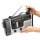 thumbnail image 4 of Radio de emergencia para exteriores con dinamo solar, AM, FM y SW con manivela LED y linterna portátil, 4 of 14