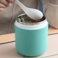 thumbnail image 3 of Taza térmica de material acero inoxidable, soporte aisdo para gachas de sopa, tarro de comida, recipiente para gachas de para Picnic , regalos Verde perfecl Tarro de sopa térmica, 3 of 7