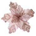 thumbnail image 2 of Gnoradne Christmas Velvet Magnolia Flowers,Artificial Glitter Magnolia Flower Ornaments,Large Christmas Realistic Realistic Faux Magnolia Floral Decorations for Xmas Tree Holiday Party Home Decor, 2 of 5
