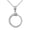 White, variant on Solid Gold Textured Ouroboros Snake (14K White Gold, Pendant)