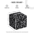 thumbnail image 4 of Kdxio Numbers Print Tissue Box Cover,Square Decorative PU Leather Facial Paper Case Organizer Holder Dispenser for Bathroom,Night Stands,Desk,Car 5.2''X5.2''X5.2'', 4 of 8