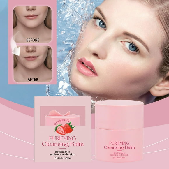 Facial Cleanser - Strawberry Cleansing Makeup Remover Gentle Makeup Remover Deep Cleansing Improving Skin Texture Brightening Skin Tone Long Term Moisturizing Helping Your Skin Be Smoot, Facial