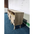 thumbnail image 2 of 22.83'' H Oak Rattan Table with Versatile Placement / Serves in Bedroom & Other Small Areas, 2 of 6