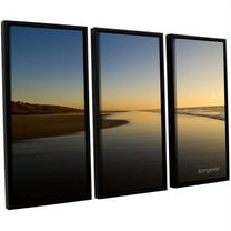 ArtWall Lindsey Janich "Equihen Plage" 3-Piece Floater Framed Canvas Set