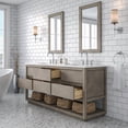 thumbnail image 4 of Water Creation Oakman 72" Double Sink Vanity with Chrome Faucets in Gray Oak, 4 of 6