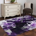 thumbnail image 5 of Purple Black Geometric Area Rug 3x5 Washable Rug Non Slip Modern Abstract Crystals Artwork Large Area Rug Indoor Floor Carpet for Entryway Bedroom Kitchen Living Room Home Office Dining Room Nursery, 5 of 7