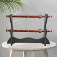 thumbnail image 4 of Japanese Samurai Stand Support, Racks Bracket, Home Decor, Horizontal Display Rack Holder for Wakizashi Tanto , 2 Layer 14.6x9.8 in, 4 of 8
