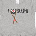 thumbnail image 4 of Inktastic Kawaii I Love Sushi Girls Toddler Dress, 4 of 5