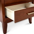 thumbnail image 4 of Furniture of America Bryant 2-Drawer Wood Nightstand in Brown Cherry, 4 of 6
