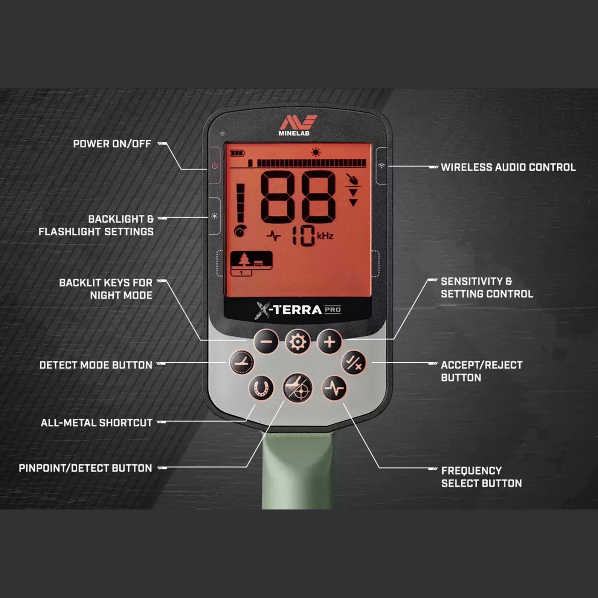 Minelab X-TERRA PRO Metal Detector with Pro-Find 20