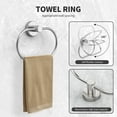 thumbnail image 5 of 7 Pieces Bathroom Hardware Set, Bathroom Accessories Set Includes 24" Towel Bar, Toilet Paper Holder, Towel Ring, Robe Hook, Brushed Nickel & Stainless Steel, Wall Mounted Bathroom Towel Rack Set, 5 of 7