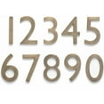 thumbnail image 2 of Architectural Mailboxes 5" Brass Floating House Number, Satin Nickel, 3, 2 of 2