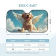 thumbnail image 2 of Kdxio Cute Angel Winged Dog Print Windshield Sun Shade, Foldable Sun Blocker for Car,Truck,SUV Automotive Interior Sun Protection,Reflective Shade for Front Windshield(Small), 2 of 6