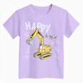 thumbnail image 4 of TOWED22 Boys Fashion T-Shirts Short Sleeve Crew Neck Graphic Tees Trendy Prints Cotton Casual Tops for Kids(Light Purple,9-10 Y), 4 of 4