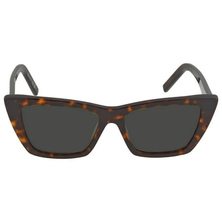 Saint Laurent Grey Cat Eye Ladies Sunglasses SL 276 MICA 002 53