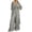 Light Gray, variant on Pant Suits For Women Dressy, Travel‑Friendly Polyester Two‑Piece Ensemble, Halter Smocked Wide‑Leg Jumpsuit Plus Open‑Front Long Cardigan, S‑XXXXXL Plus Size Friendly