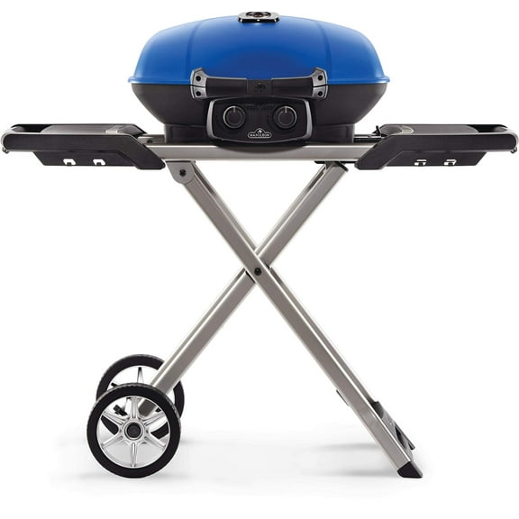Napoleon TQ285XBL1 Propane Gas Grill, 285 sq. in Scissor Cart, Blue