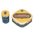 thumbnail image 1 of ZPSHYD Boîte à Déjeuner Bento Portable Avec Compartiment à Ustensiles, Récipient Alimentaire Divisé Allant Au Micro-ondes, Boîte De Préparation De Repas étanche Avec Couverts(bleu), 1 of 14