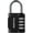 Black, variant on PrimeCook Shop  2 Pack Combination Lock 4 Digit Outdoor Waterproof Padlock for School Gym Locker, Sports Locker, Fence, Toolbox, Gate, Case, Hasp Storage (Red)