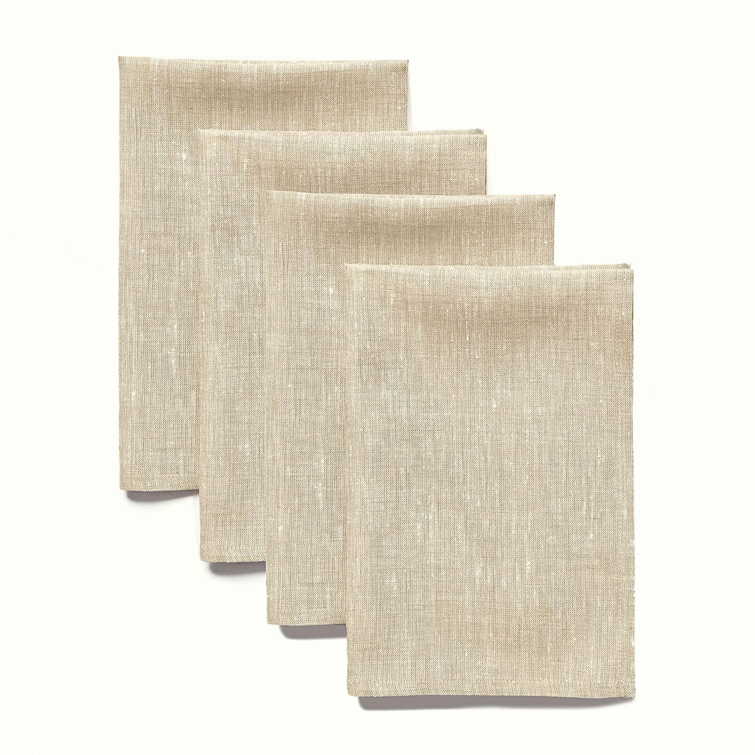 14 x 72 Inch European Flax Table Runner Olive Solino Home Medium Weight Linen Table Runner 100% Pure Linen Natural Fabric