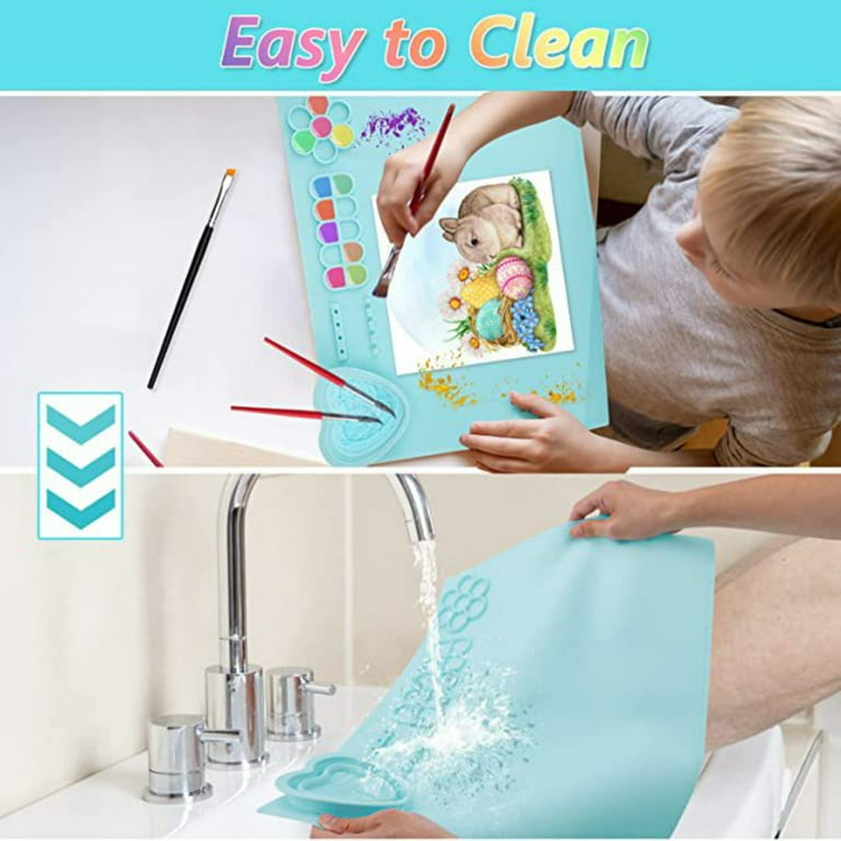 Large Easy Clean Silicone Drawing Craft Mat Non Stick Sheet Art Mat  Silicone Painting Mat With