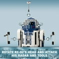 thumbnail image 5 of LEGO Star Wars R2-D2 Brick Built Droid Figure, Collectible Star Wars Room Décor with Exclusive 25th Anniversary Minifigure Darth Malak, Creative Play Gift Idea for Kids or Fans Ages 10 and Up, 75379, 5 of 8