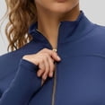 thumbnail image 6 of Women's Workout Jacket Long Sleeve Zip Up Yoga Cropped Jackets Athletic Slimming Fit Tops with Thumb Holes, 6 of 7