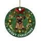 thumbnail image 2 of Xihbxyly Adorno Navideño de Perro, Divertido Colgante Navideño, Vibrante Decoración para Árbol, Amuleto Festivo Multiusos, Regalo de Oficina, Accesorio para Fiestas de Invierno, 8 Cm de Diámetro., 2 of 2