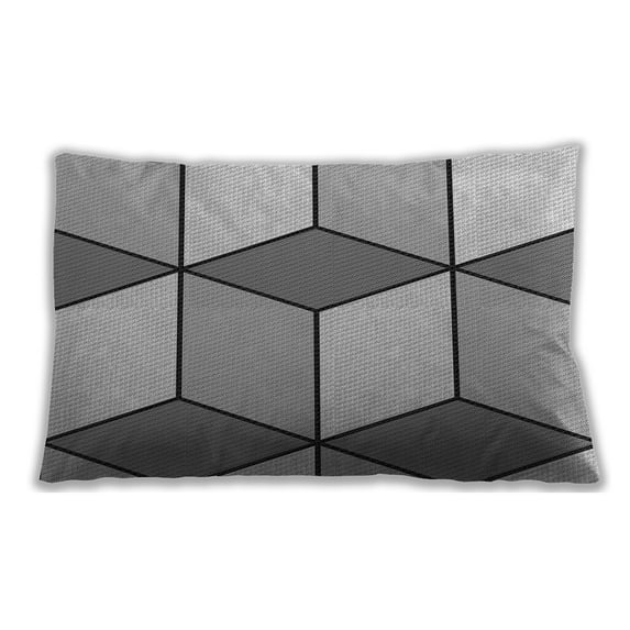 Ahgly Company Indoor Rectangular Patterned Lumbar Throw Pillow, 13 inch by 19 inch
