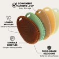 thumbnail image 3 of Esponja de silicona para fregar platos, paquete de 5 unidades, tipo asiopphire, apta para uso alimentario, 3 of 9