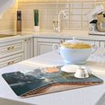 thumbnail image 6 of Yayeee Dish Drying Mat for Kitchen Counter Ultra Absorbent Easy Clean Pad 24x18", Wooden Boat, 6 of 7