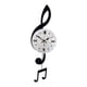 thumbnail image 3 of Reloj de pared analógico con forma de nota musical, moderno, fácil de leer, decorativo, silencioso, sin tictac. L, 3 of 9