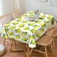 thumbnail image 3 of SOVCFOE Polyester Oblong/Rectangle 60 x 120 Inch Washable Reusable Waterproof Table Cloth - Lemon/Lemonade Print Table Cover for Spring/Summer Decoration, 3 of 5