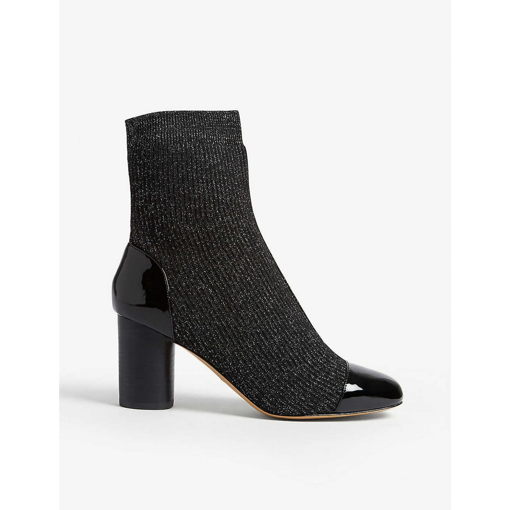 ankle boots with notched sole sandro