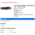 thumbnail image 2 of Front Left Door Handle - Compatible with 2011 - 2018 Ram 3500 2012 2013 2014 2015 2016 2017, 2 of 2