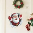 thumbnail image 5 of 3D Christmas Wall Stickers, Elk Santa Breaking Through Wall Design, Removable Peel and Stick Window Clings, Winter Holiday Party Decor -1Pcs, 5 of 6