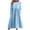 Light Blue, variant on Elainilye Fashion Long Dresses for Women Solid Color Long Sleeved Round Neck Dress with Pocket,Black