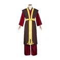 thumbnail image 4 of Disfraz de Cosplay de Avatar, el último maestro del aire, traje de uniforme de Halloween para hombre adulto, chaleco, pantalones y príncipe del rey Zuko, 4 of 4