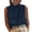 Navy, variant on Button Down Tank Tops for Women Cotton High Neck Sleeveless Camisole Loose Fit Fashion Trendy Cami Dressy Casual Blouse Tops Going Out Tops 2026 Summer Beach Vacation Outfits