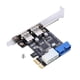 thumbnail image 3 of Adaptador de tarjeta de expansión PCIE a USB 3.0 con interfaz frontal de 19 pines, 3 of 12