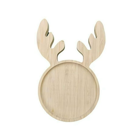 

BNisBM Christmas Wooden Serving Tray Classic Christmas Shape Food Tray For Cheese Snack Cookie Fruit For Party Breakthrough