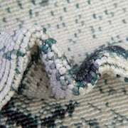 Unique Loom Outdoor Coastal Collection Area Rug - Marmaris (5' 3 x 8' Rectangle Ivory/Navy Blue)