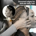 thumbnail image 3 of OPALESQUE 3 Pcs Slick Back Hair Brush Set with Edge Brush, Bristle Brush, Rat Tail Comb, Teasing Brush Set for Smoothing Baby Hair & Flyaways - Black, 3 of 6