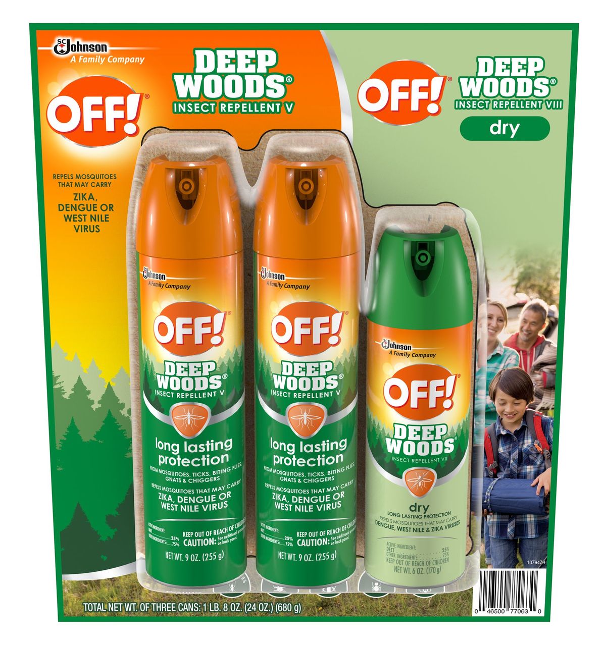 OFF! Deep Woods and Deep Woods Dry Mosquito Insect Repellent Combo Pack