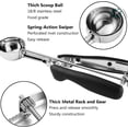 thumbnail image 4 of Cookie Scoop Set Count Stainless Steel Cookie Scoops Mint Handles Tablespoon Sizes Multipurpose Dishwasher, 4 of 6