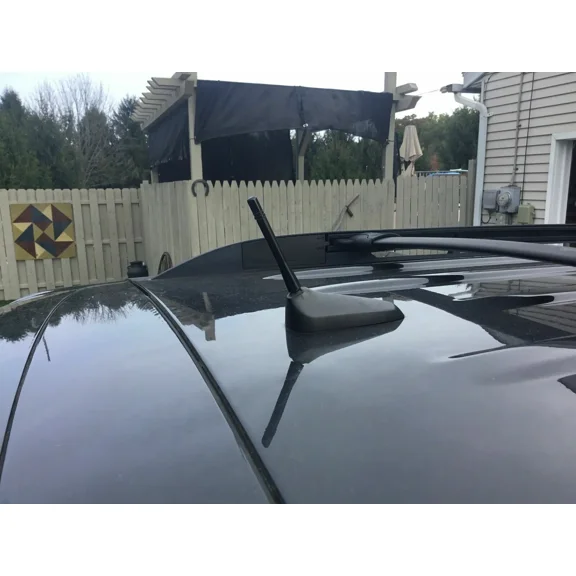 4 inch " Short Black Aluminum Antenna Mast AM/FM for CHEVROLET EQUINOX 2007-2017