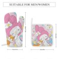 thumbnail image 5 of Kuromi And My Melody Oven Mitts And Pot Holders Set 4 Pcs, Heat Resistant Oven Mitt Set with Potholders, Hot Pads And Oven Mitts Sets Oven Glove for Kitchen, Baking, Cooking, Grilling, 5 of 7