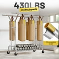 thumbnail image 6 of Clothes Rack, Clothing Rack with Wheels for Hanging Clothes Heavy Duty Clothes Rack Loads 430lbs for Bedroom Living Room, 6 of 8