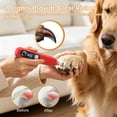 thumbnail image 6 of DSOOLO Nail Grinder for Dogs Cats, 5 Speed Electric Pet Nail Trimmer with 2 Lights and Replacement Head，Red, 6 of 8